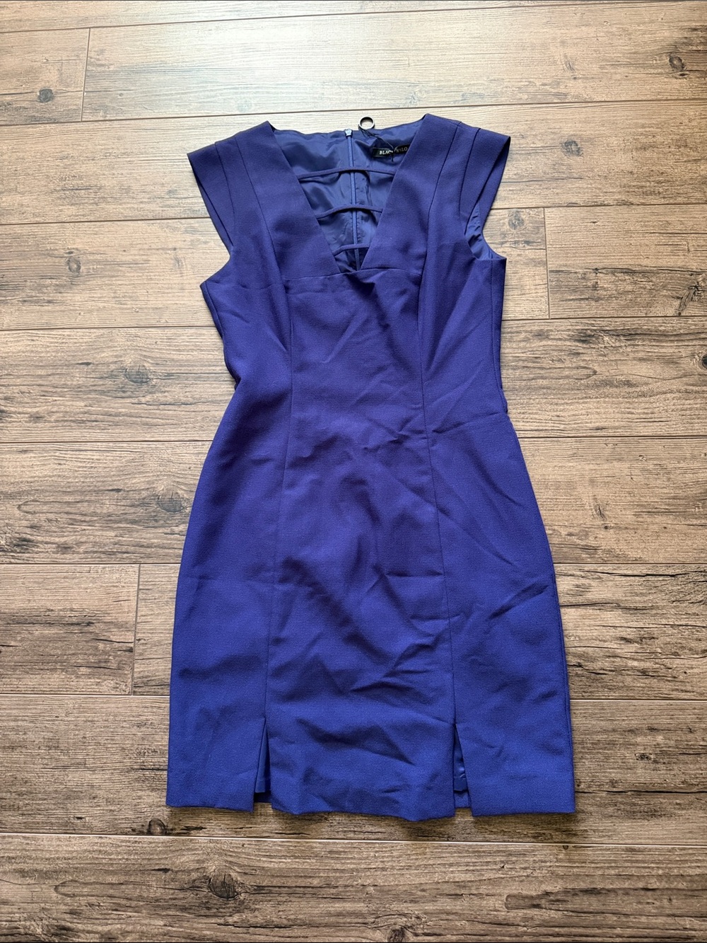 Black Halo Royal Blue Sheath Dress